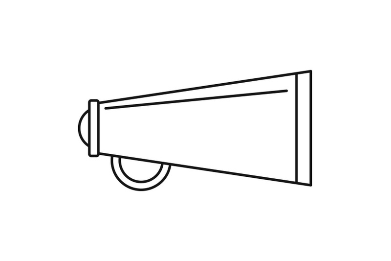 Bullhorn icon, outline style By Anatolir56 | TheHungryJPEG