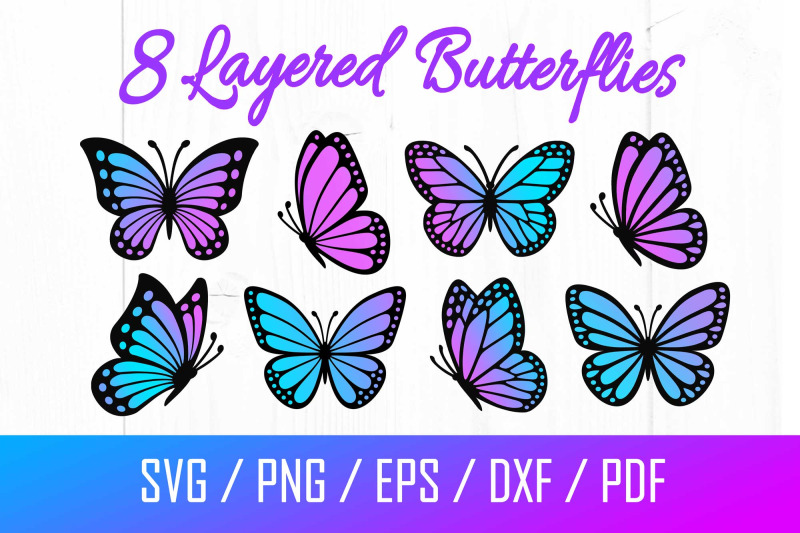 Butterfly Svg Cut Files & Bundle For Download 