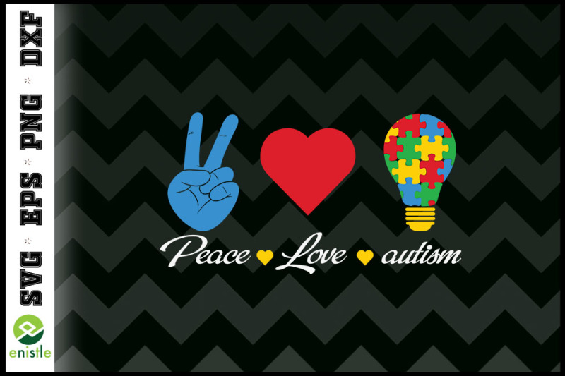 Free Free 191 Peace Love Autism Svg SVG PNG EPS DXF File