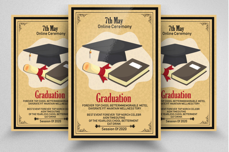 Graduation Ceremony Poster By Designhub | TheHungryJPEG