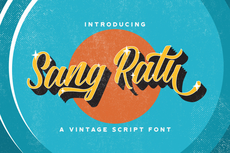 Sang Ratu - Vintage Script Font By StringLabs | TheHungryJPEG