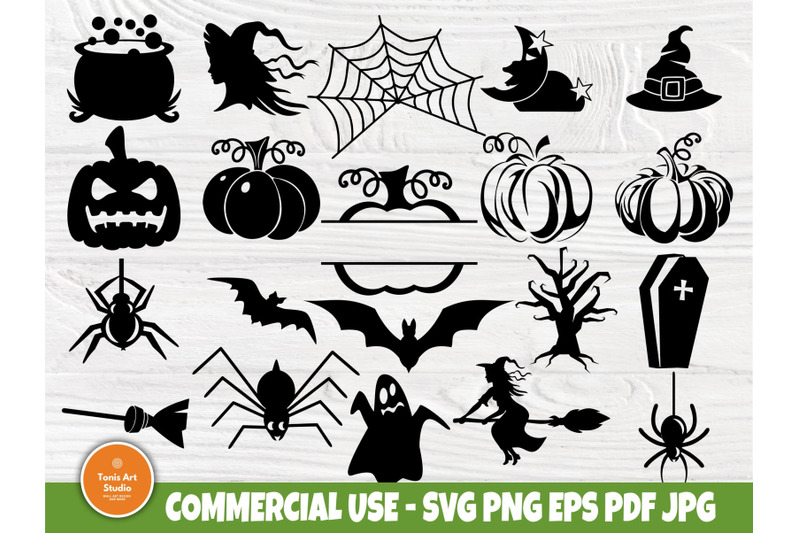 Halloween SVG Bundle, Witch Svg, Pumpkin Monogram By TonisArtStudio ...