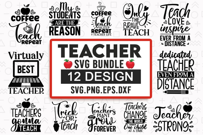 Teacher Quotes Svg Bundle By Regulrcrative | TheHungryJPEG