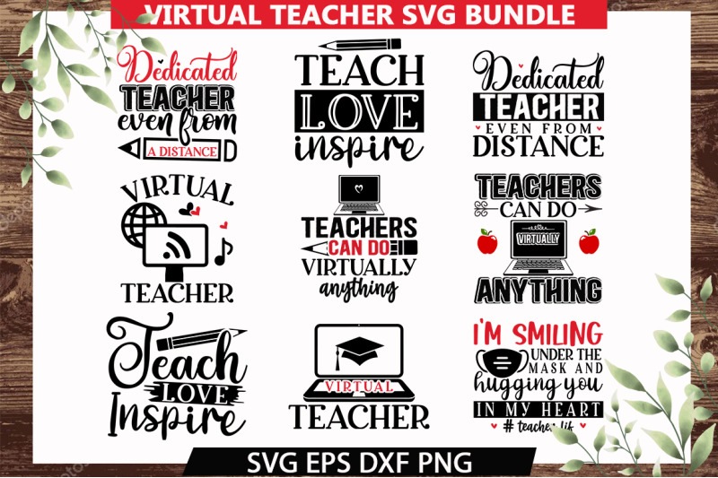 Virtual Teacher SVG Bundle By Regulrcrative | TheHungryJPEG