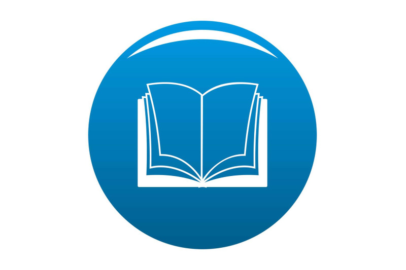 Book dictionary icon blue vector By Anatolir56 | TheHungryJPEG