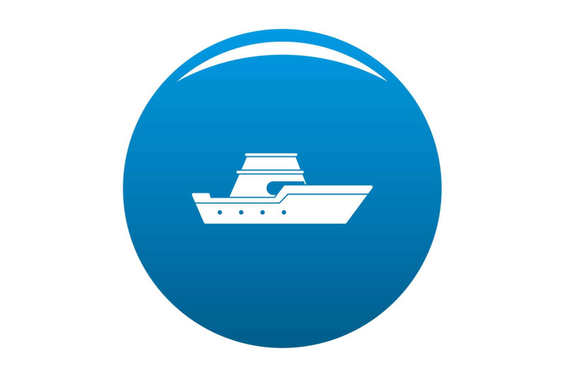 Ship transport icon blue vector By Anatolir56 | TheHungryJPEG