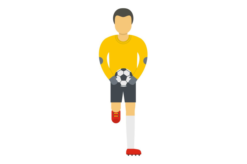 Goalie icon, flat style By Anatolir56 | TheHungryJPEG