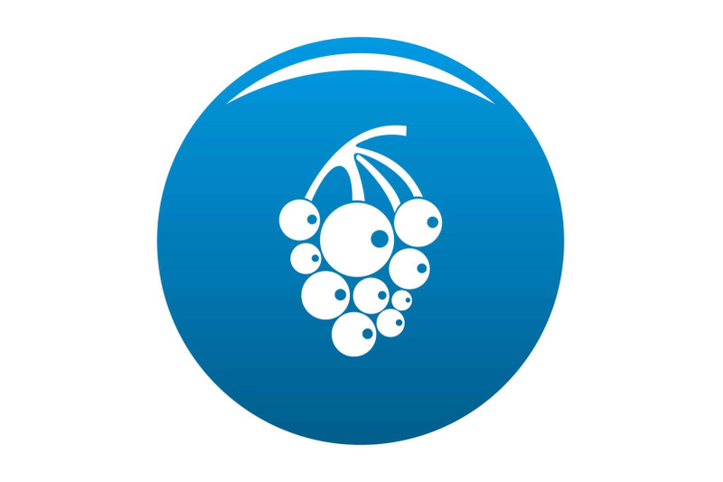 Isabella grapes icon vector blue By Anatolir56 | TheHungryJPEG