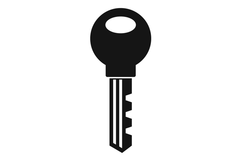 Door key icon, simple style By Anatolir56 | TheHungryJPEG