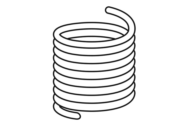 Flexible cable icon, outline style By Anatolir56 | TheHungryJPEG