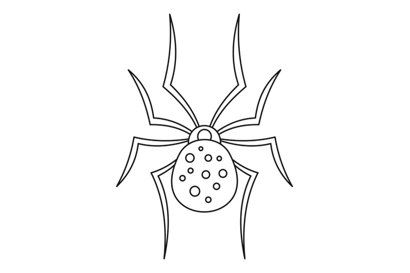 Spider icon, outline style By Anatolir56 | TheHungryJPEG