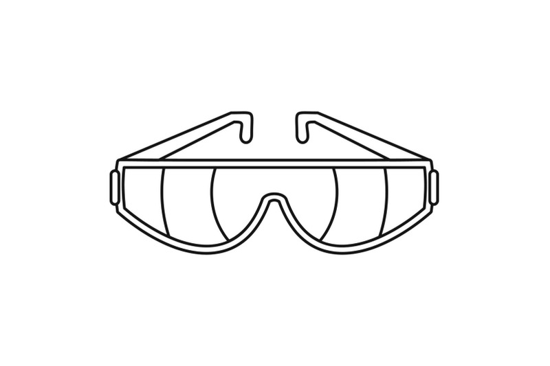 Safety glasses icon, outline style By Anatolir56 | TheHungryJPEG