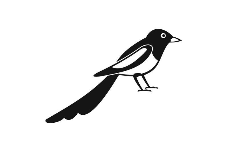 Young Magpie Icon, Simple Style By Anatolir56 