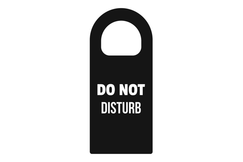 Do not disturb room tag icon, simple style By Anatolir56 | TheHungryJPEG