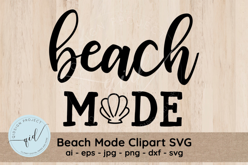 Beach Mode Clipart SVG By qidsign project | TheHungryJPEG