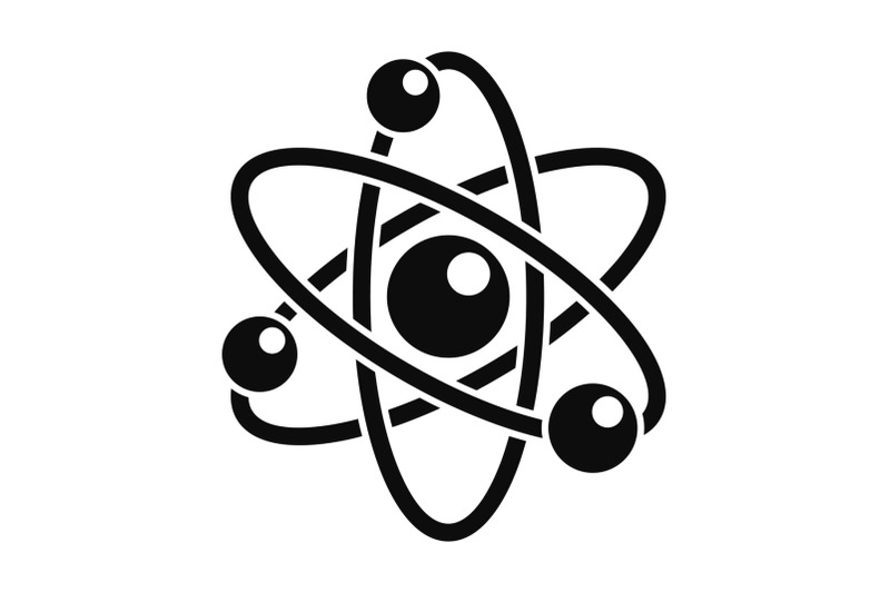 Atom icon, simple style By Anatolir56 | TheHungryJPEG