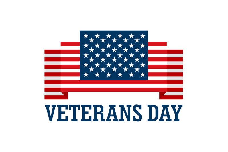 Usa veterans day logo, flat style By Anatolir56 | TheHungryJPEG