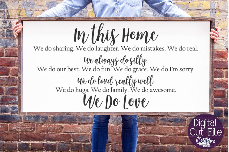Home Sign Svg, Farmhouse Svg, Family, Family Rules Sign ...