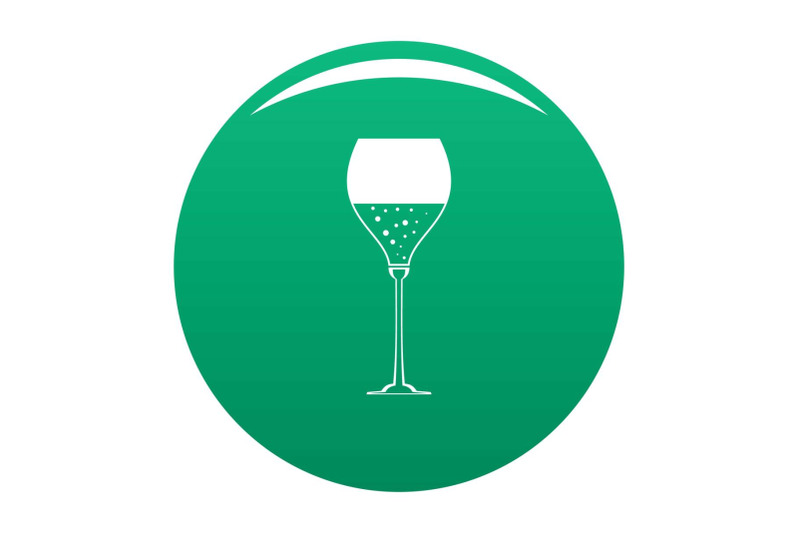 Wine glass icon vector green By Anatolir56 | TheHungryJPEG