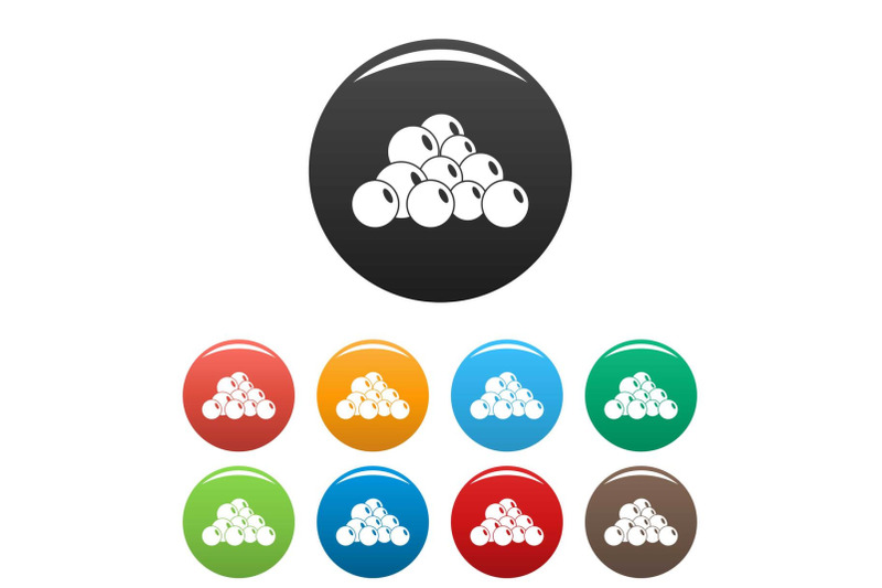 Mustard seed icons set color By Anatolir56 | TheHungryJPEG