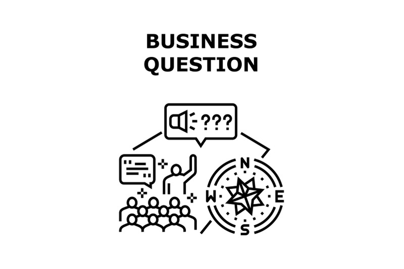 Business Question And Answer Vector Concept Color By vectorwin