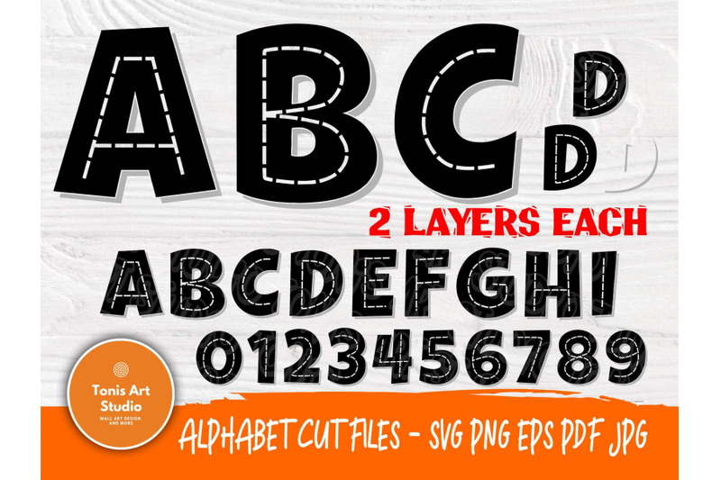 Construction Font Svg, Kids Font Svg Cut Files By TonisArtStudio ...