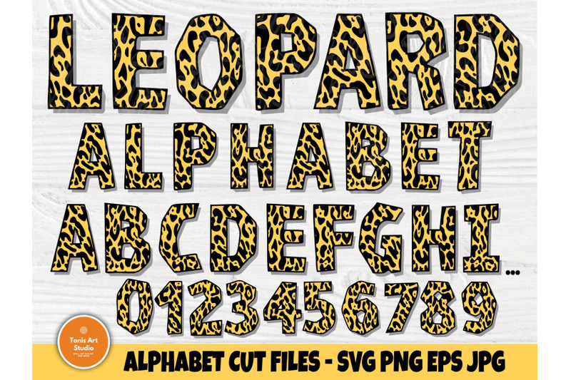 Alphabet SVG, Leopard alphabet svg, Leopard print, Leopard fonts svg By ...