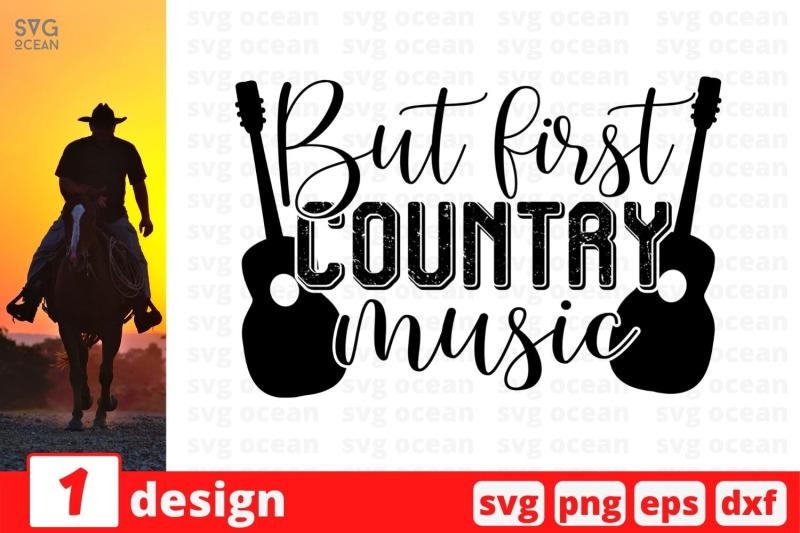 But first country music SVG Cut File By SvgOcean | TheHungryJPEG