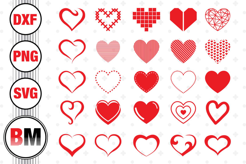 Heart SVG, PNG, DXF Files By Bmdesign | TheHungryJPEG