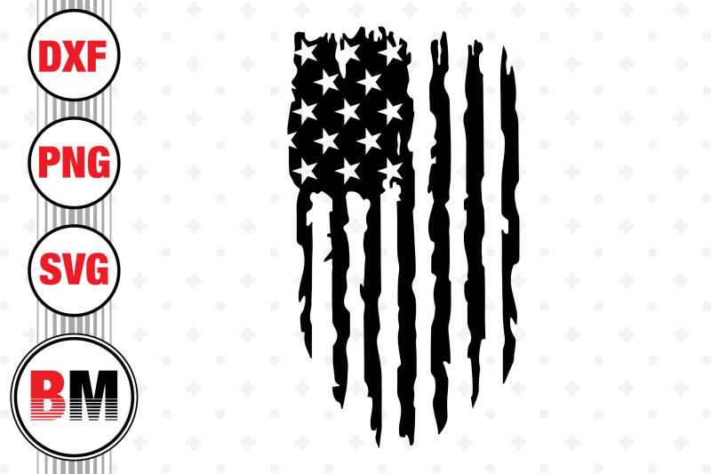 Distressed American Flag SVG, PNG, DXF Files By Bmdesign | TheHungryJPEG