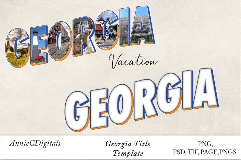 Georgia Photo Title & Template By AnnieCDigitals | TheHungryJPEG