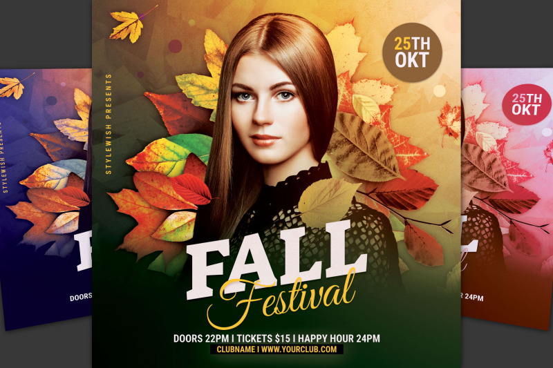 Fall Flyer By styleWish | TheHungryJPEG