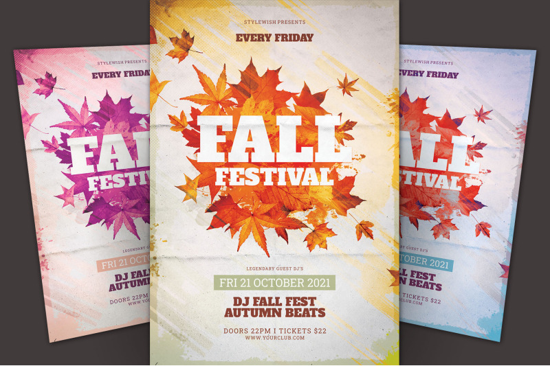 Fall Festival Flyer By styleWish | TheHungryJPEG