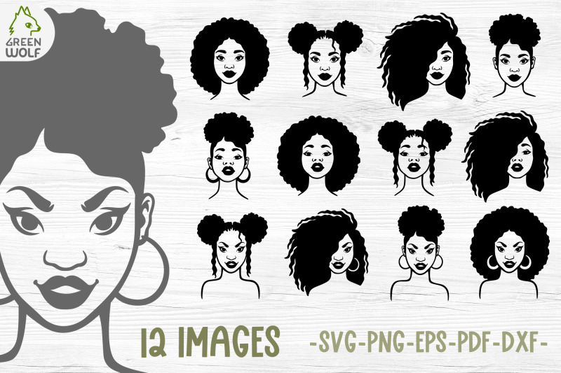 Black woman svg bundle Black woman clipart Juneteenth svg bundle By ...