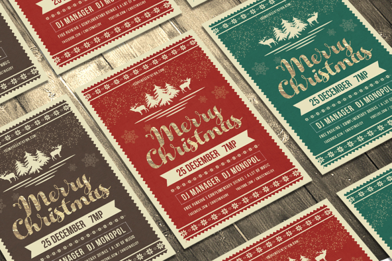 Christmas Flyer Template By dvr | TheHungryJPEG