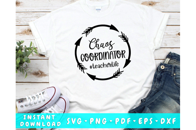 Chaos Coordinator Teacher Life SVG By LemonStudioCreations | TheHungryJPEG