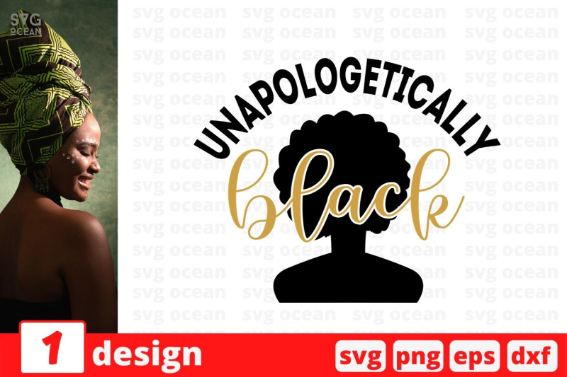 Unapologetically black SVG Cut File By SvgOcean | TheHungryJPEG