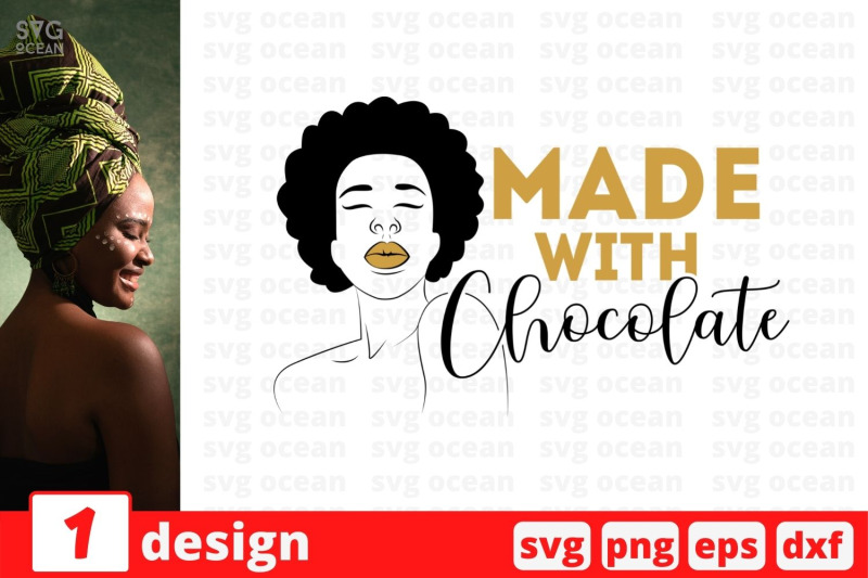 Made with chocolate SVG Cut File By SvgOcean | TheHungryJPEG