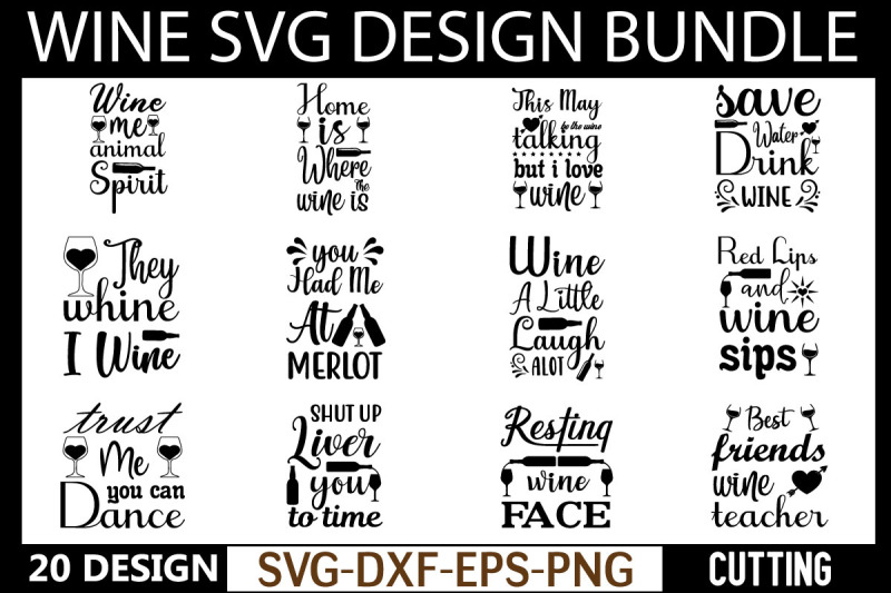 Wine svg design bundle By BDB graphics | TheHungryJPEG