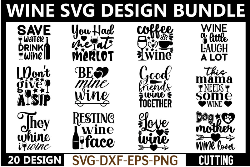 Wine svg design bundle By BDB graphics | TheHungryJPEG