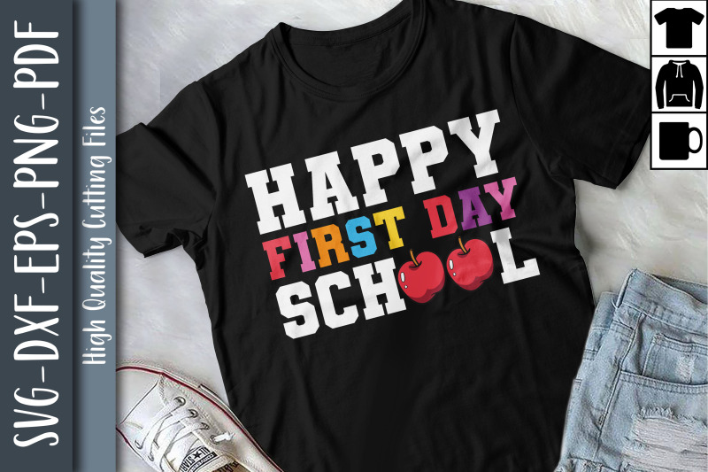 Happy First Day Of School Back To School By Unlimab | TheHungryJPEG