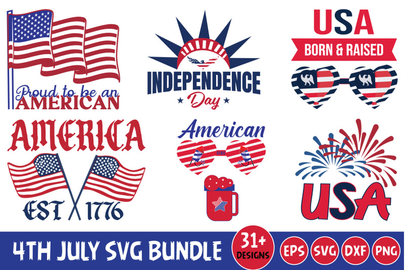 4th July SVG Bundle , Independence Day, USA By Black Gallery ...