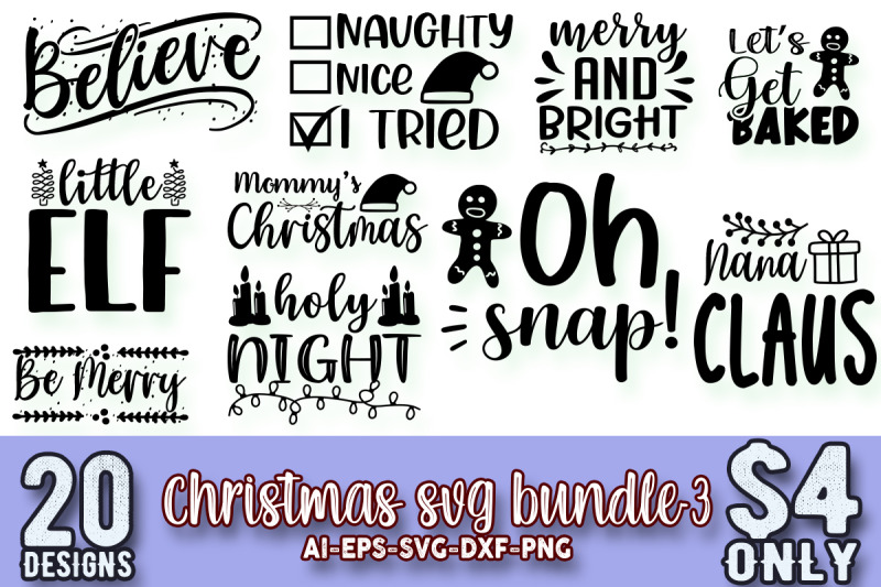 Christmas svg bundle By craftbd | TheHungryJPEG