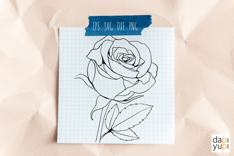 Roses silhouettes SVG By SVGPouch