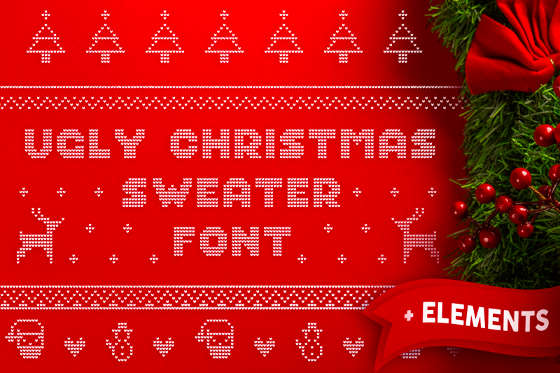 Christmas font. Xmas font.