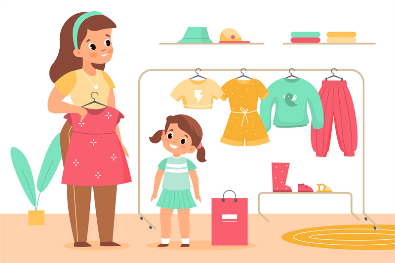 clothes store clipart