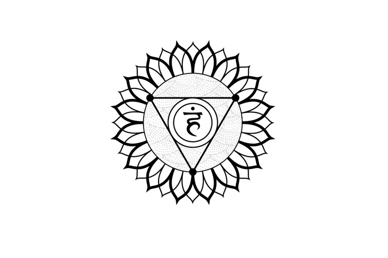 Vishuddha Chakra Svg By Stockvectorsvg 