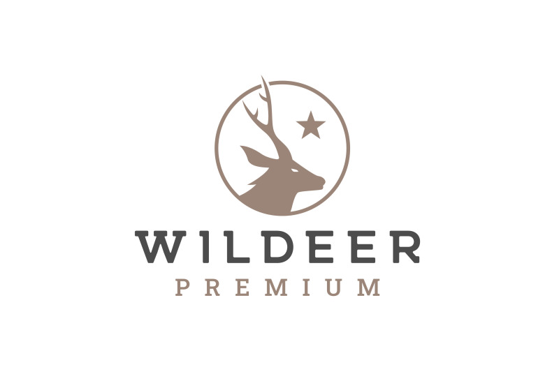 Luxury Deer Logo Design Vector Illustration By weasley99 | TheHungryJPEG