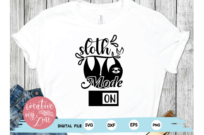 sloth mode on svg By creativesvgzone | TheHungryJPEG