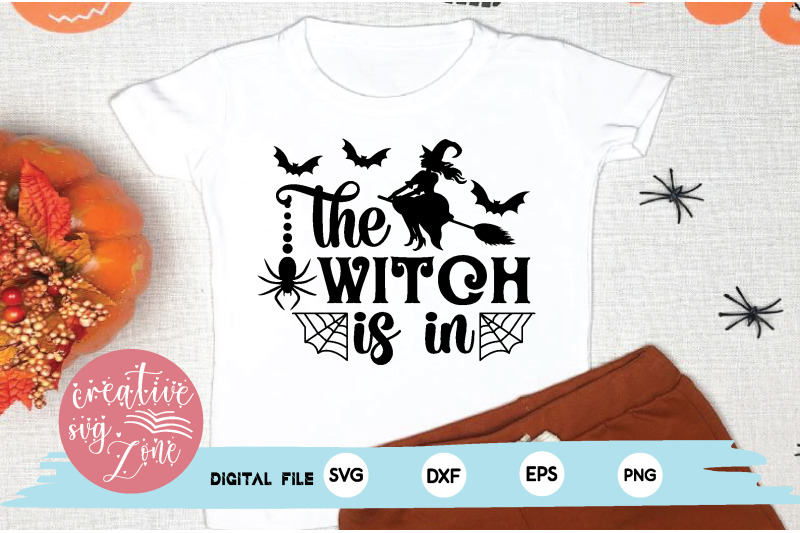 the witch is in svg By creativesvgzone | TheHungryJPEG